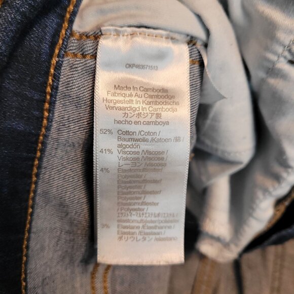 Madewell Jeans Sz 28 High Rise 10" Skinny Tummy Control Stretch Medium Dark Wash - Picture 6 of 11